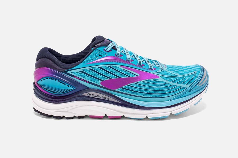Zapatillas Running Brooks Transcend 4 Mujer Azules Baratas BDHX50324